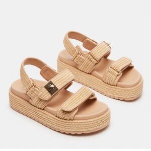 Steve Madden BIGMONA NATURAL RAFFIA size 7.5